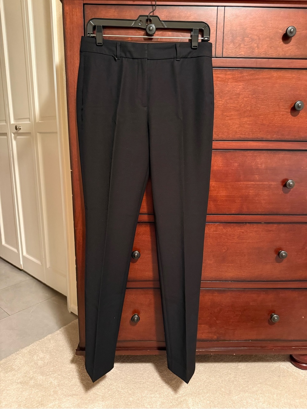 White House Black Market Black Slim Trousers
